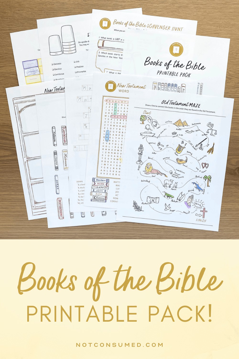 free books of the bible printable: 7 ways to make memorizing fun!